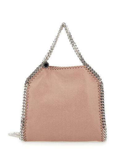 Chain Mini Tote Bag With Logo Engraved On Charm In Faux Leather Woman - Stella McCartney - Modalova