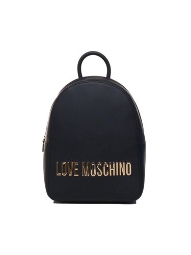 Logo Lettering Zipped Backpack - Love Moschino - Modalova