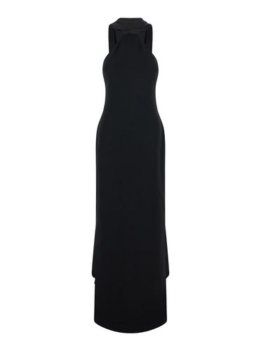 Ophelia Sleeveless Maxi Dress With Halterneck In Tech Fabric Woman - Solace London - Modalova