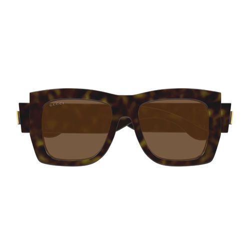 Gucci Gg1688s Linea Gg Logo 002 Havana Brown Sunglasses - Gucci Eyewear - Modalova