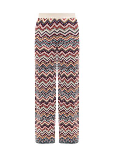 Zigzag Mid-rise Knitted Trousers - Missoni - Modalova