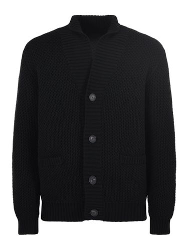 Knitted Buttoned Cardigan - Tagliatore - Modalova