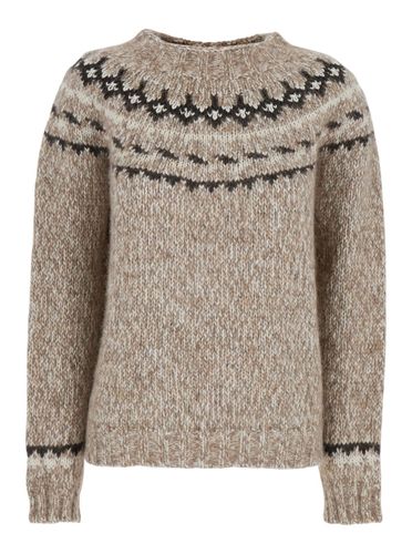 Crewneck Sweater In Wool Blend Woman - Parosh - Modalova