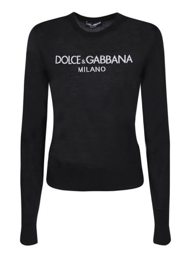 Inlay Logo Sweater - Dolce & Gabbana - Modalova