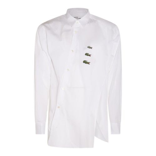 X Lacoste Logo Embroidered Buttoned Shirt - Comme des Garçons - Modalova