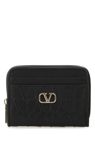 Black Leather Wallet - Valentino Garavani - Modalova