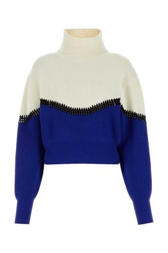Two-tone Wool Blend Oversize Sweater - Chloé - Modalova