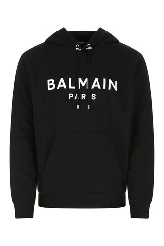 Balmain Black Cotton Sweatshirt - Balmain - Modalova