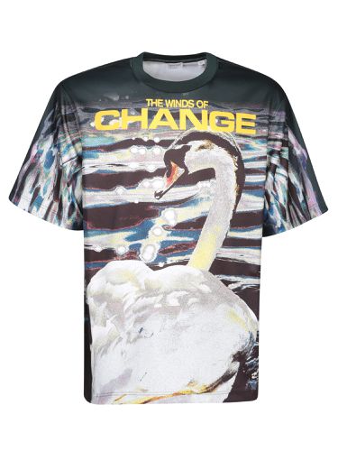 Burberry Swan Print T-shirt - Burberry - Modalova