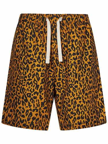 Leopard Printed Drawstring Shorts - Palm Angels - Modalova