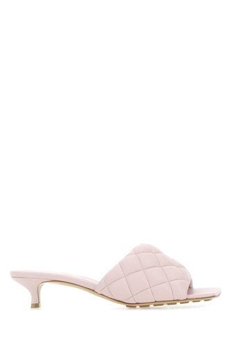 Light Pink Nappa Leather Padded Sandals - Bottega Veneta - Modalova