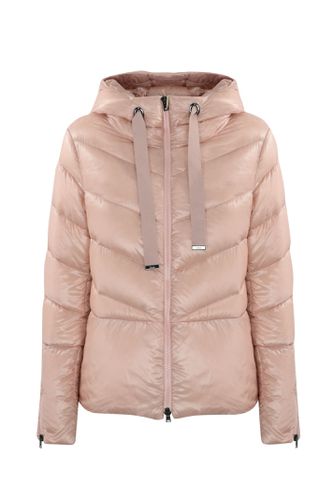 Quilted Down Jacket With Drawstring - Herno - Modalova