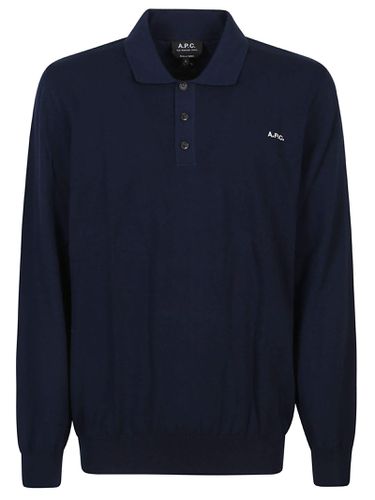 A. P.C. Blaise Long Sleeve Polo Shirt - A.P.C. - Modalova