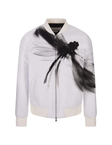 Dragonfly Bomber Jacket In /black - Alexander McQueen - Modalova