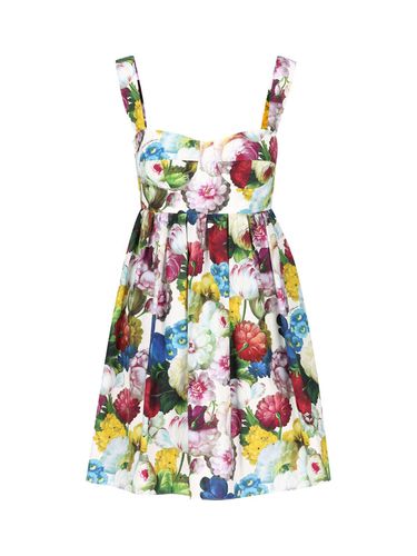 Floral Printed Mini Corset Dress - Dolce & Gabbana - Modalova