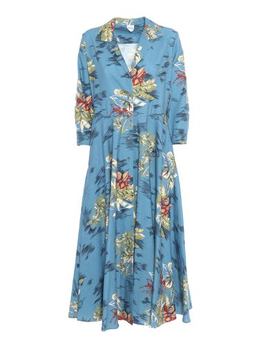 Aspesi Floral Blue Dress - Aspesi - Modalova