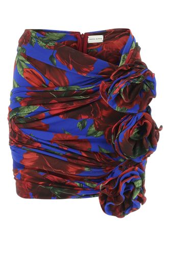 Printed Stretch Viscose Mini Skirt - Magda Butrym - Modalova