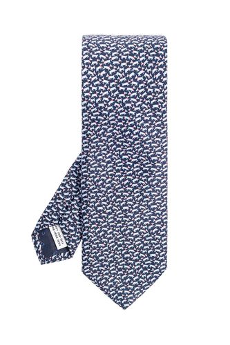 Ferragamo Micro Pattern Printed Tie - Ferragamo - Modalova