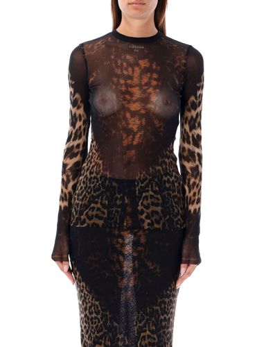 Jean Paul Gaultier Leopard Mesh Top - Jean Paul Gaultier - Modalova