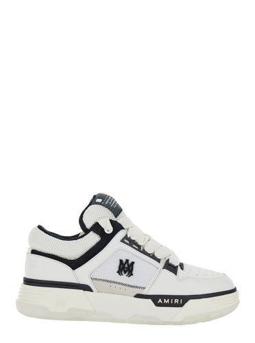 And Black Chunky Sneakers With Logo Detail In Leather And Mixed Tech Fabrics Man - AMIRI - Modalova