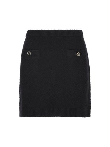 Interlocking G Buttoned Knit Mini Skirt - Gucci - Modalova