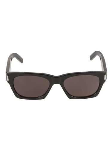 Square Frame Logo Sided Sunglasses - Saint Laurent Eyewear - Modalova