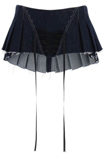 Micro Pleated Skirt With Corset - Dilara Findikoglu - Modalova