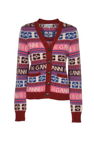 Ganni Recycled Wool Cardigan - Ganni - Modalova