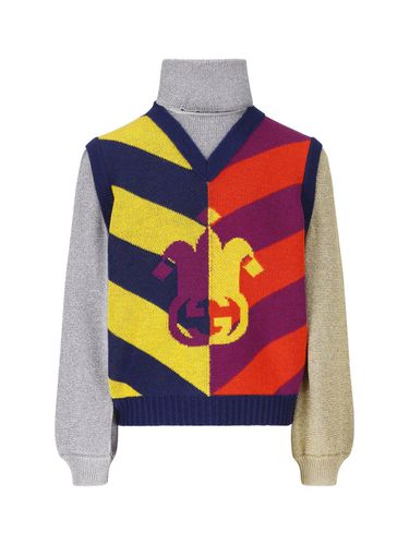Striped Jacquard Knitted Sweater - Gucci - Modalova