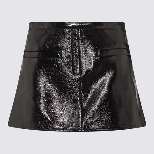 Courrèges Black Vynil Mini Skirt - Courrèges - Modalova