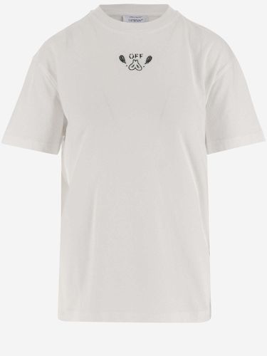 Off- Arrow Bandana Cotton T-shirt - Off-White - Modalova