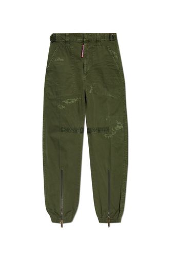 Logo Patch Distressed Cargo Pants - Dsquared2 - Modalova