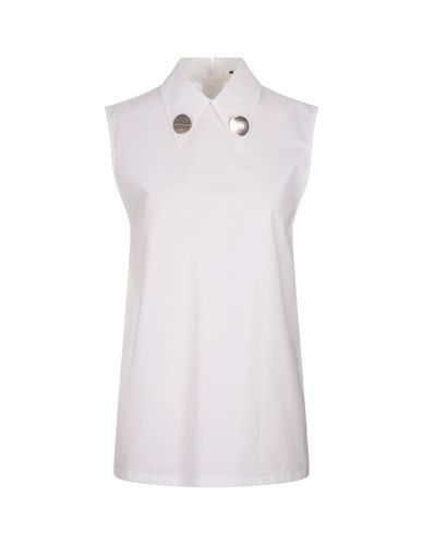 Sleeveless Top With Jewel Clip - Jil Sander - Modalova