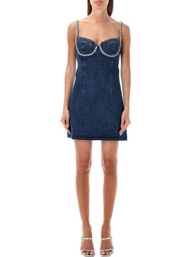 Denim Mini Dress Crystal - self-portrait - Modalova