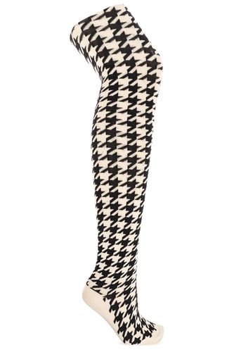 Herringbone-printed Skinny Cut Tights - Burberry - Modalova