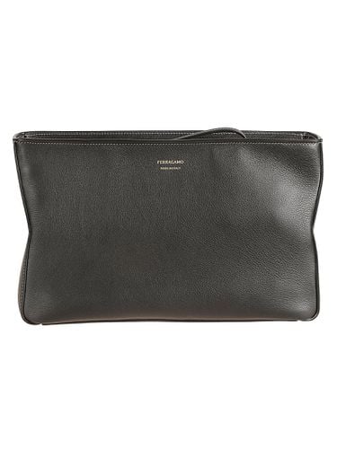 Ferragamo Classic Logo Clutch - Ferragamo - Modalova