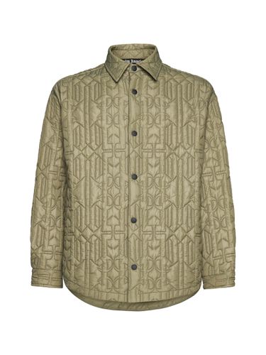 Allover Monogram Quilted Overshirt - Palm Angels - Modalova