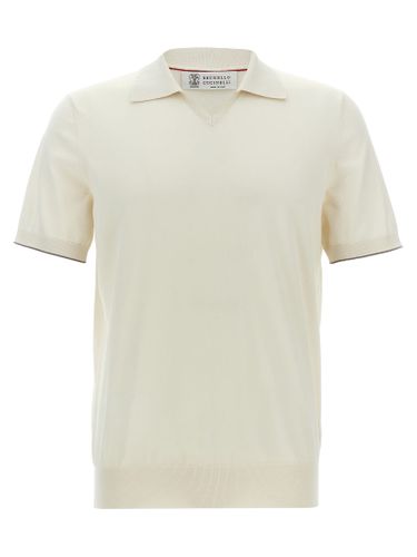 Knitted Polo Shirt - Brunello Cucinelli - Modalova