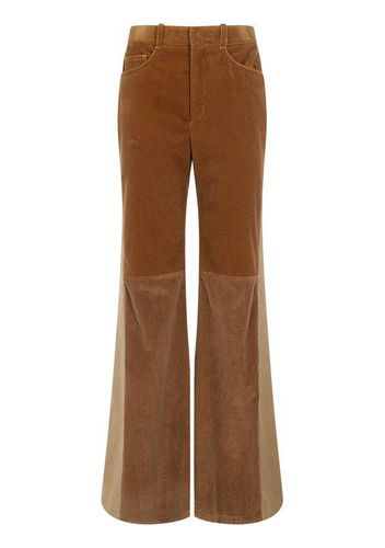 Chloé Patchwork Flared Trousers - Chloé - Modalova