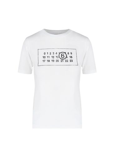 MM6 Maison Margiela Logo T-shirt - MM6 Maison Margiela - Modalova