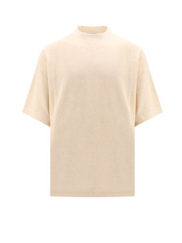 Logo-jacquard Towelling-finish Crewneck T-shirt - Burberry - Modalova