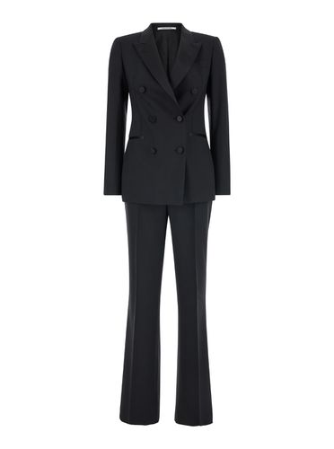 Parigi Double-breasted Suit With Peak Revers In Wool Blend Stretch Woman - Tagliatore - Modalova