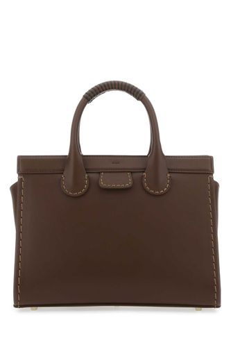 Brown Leather Medium Edith Handbag - Chloé - Modalova