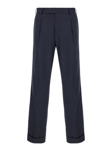 Pants With High Waist And Pences On The Front In Wool Blend Stretch Man - PT Torino - Modalova