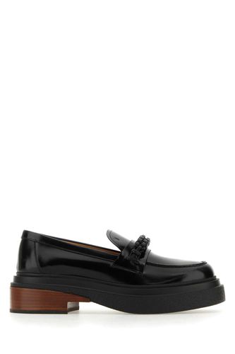 Tod's Black Leather Loafers - Tod's - Modalova