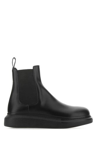 Black Leather Hybrid Ankle Boots - Alexander McQueen - Modalova