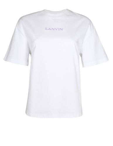 Cotton T-shirt With Embroidered Logo - Lanvin - Modalova