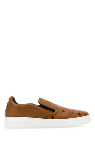 Caramel Canvas And Leather Terrain Slip Ons - MCM - Modalova