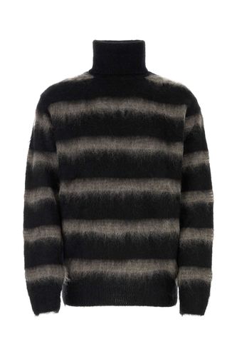 Bicolor Mohair Blend Oversize Sweater - Yohji Yamamoto - Modalova