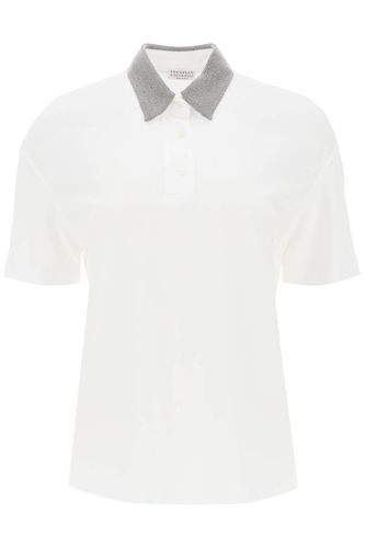 Monile Collar Polo Shirt - Brunello Cucinelli - Modalova